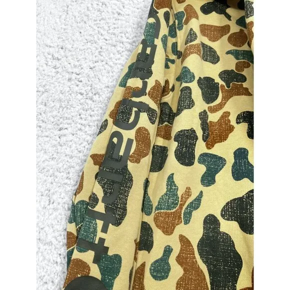 Boys Carhartt Yellow Camouflage Hoodie Pullover Sweatshirt Size L 14-16 - Picture 12 of 12